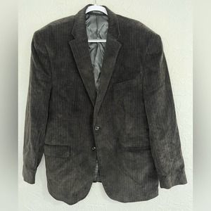 Chaps Ralph Lauren Blazer Brown 100% Cotton Corduroy Sport Coat Jacket 48R CLEAN